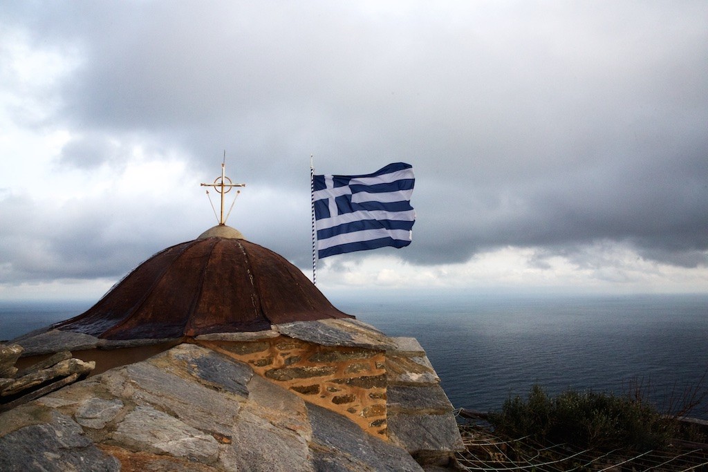 Κελί Αγίου Μηνά. Ο τρούλος του ναού