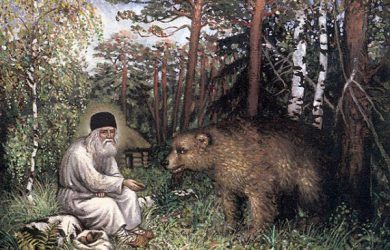 Ο όσιος Σεραφείμ στην έρημο του Σαρώφ