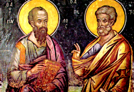 Οι πρωτοκορυφαίοι Απόστολοι Πέτρος και Παύλος