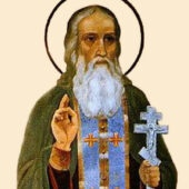 Όσιος Αθανάσιος, ηγούμενος της μονής Βύσοτσκ, και ο μαθητής του Αθανάσιος ο νέος